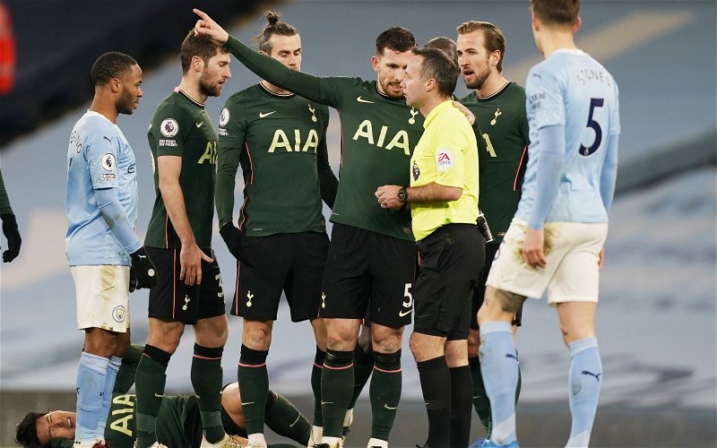 Image for Tottenham Hotspur: Mark Halsey discusses Pierre-Emile Hojbjerg penalty incident