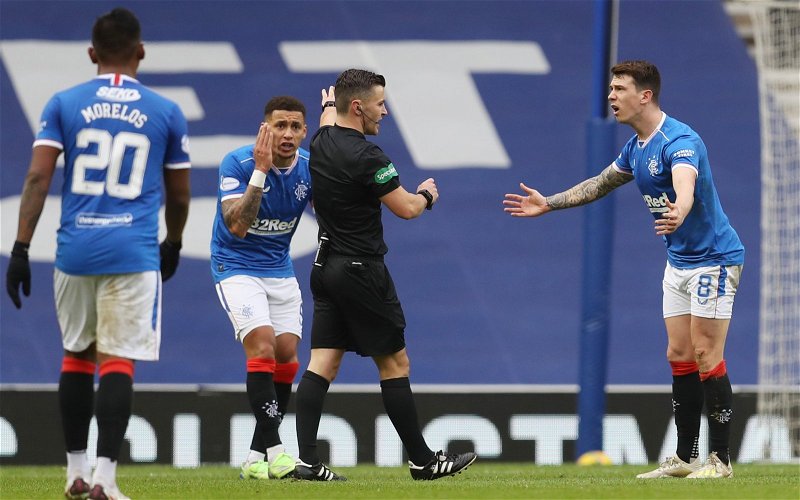 Image for Rangers: Ryan Jack vents anger with referee on Instagram