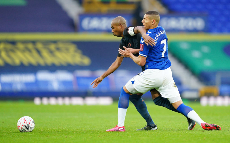 Image for Everton: Mark Halsey drops claim on Fernandinho following Richarlison incident