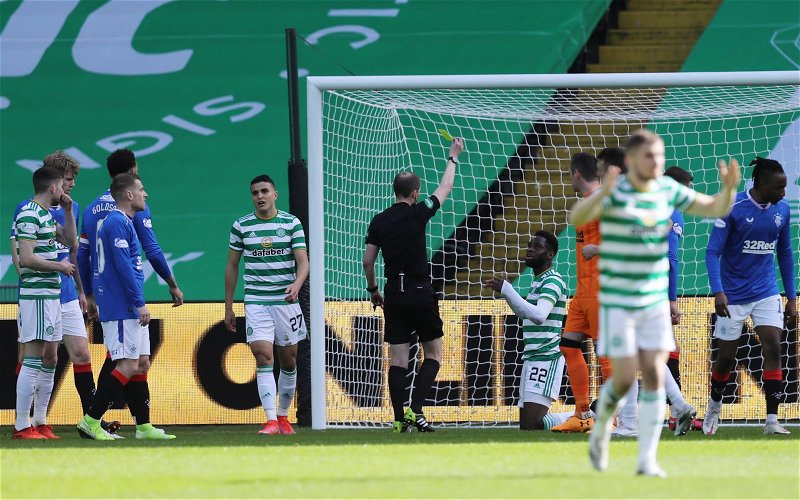 Image for Celtic: Mark Halsey discusses Odsonne Edouard yellow card during Old Firm clash