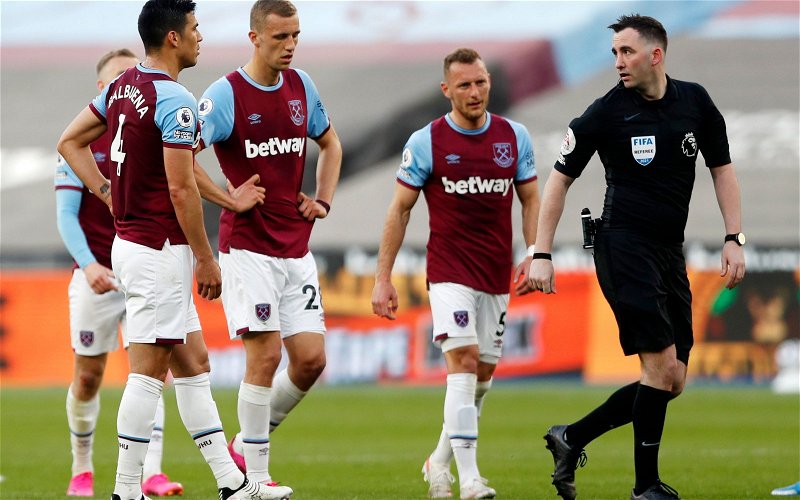 Image for West Ham United: Alan Shearer assesses red card incident in Chelsea defeat