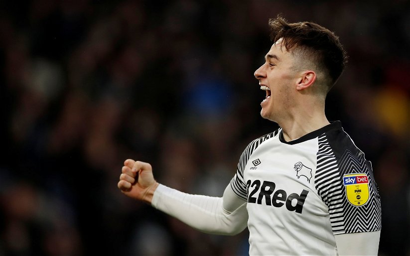Image for Derby County: Ryan Conway praises Tom Lawrence after Luton victory
