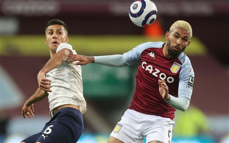 Image for Aston Villa: Supporters will be furious over image of Douglas Luiz being kicked in face