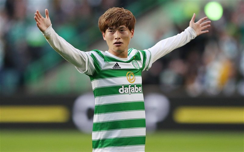 Image for Celtic: Fans react to footage of Kyogo Furuhashi’s firm challenge