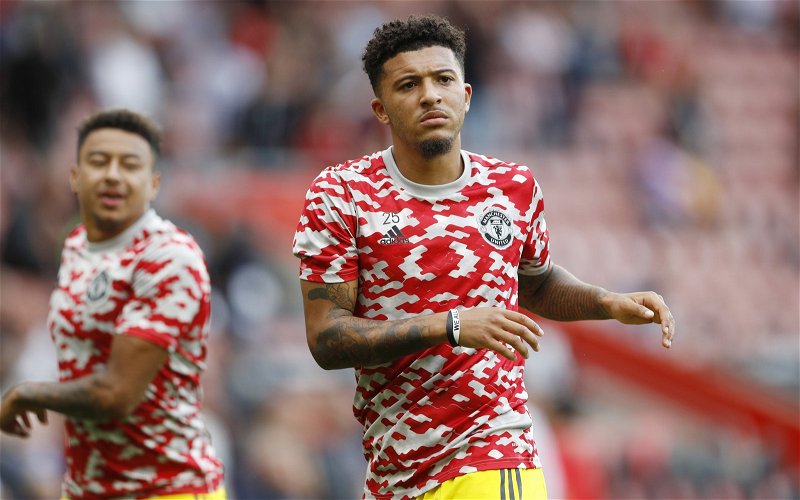 Image for Manchester United: Simon Jordan claims Jadon Sancho is overrated