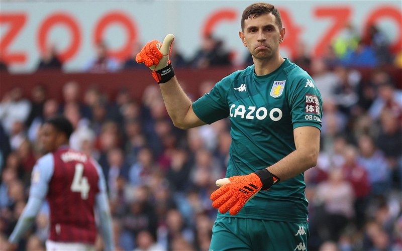 Image for Aston Villa: Emiliano Martinez posts encouraging message on his Instagram page