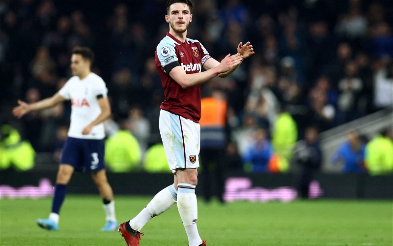 Image for West Ham: Sky Sports man unsure on what the future holds for Declan Rice