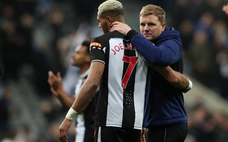 Image for Newcastle United: Dominic Scurr praises Joelinton following display in Man City draw