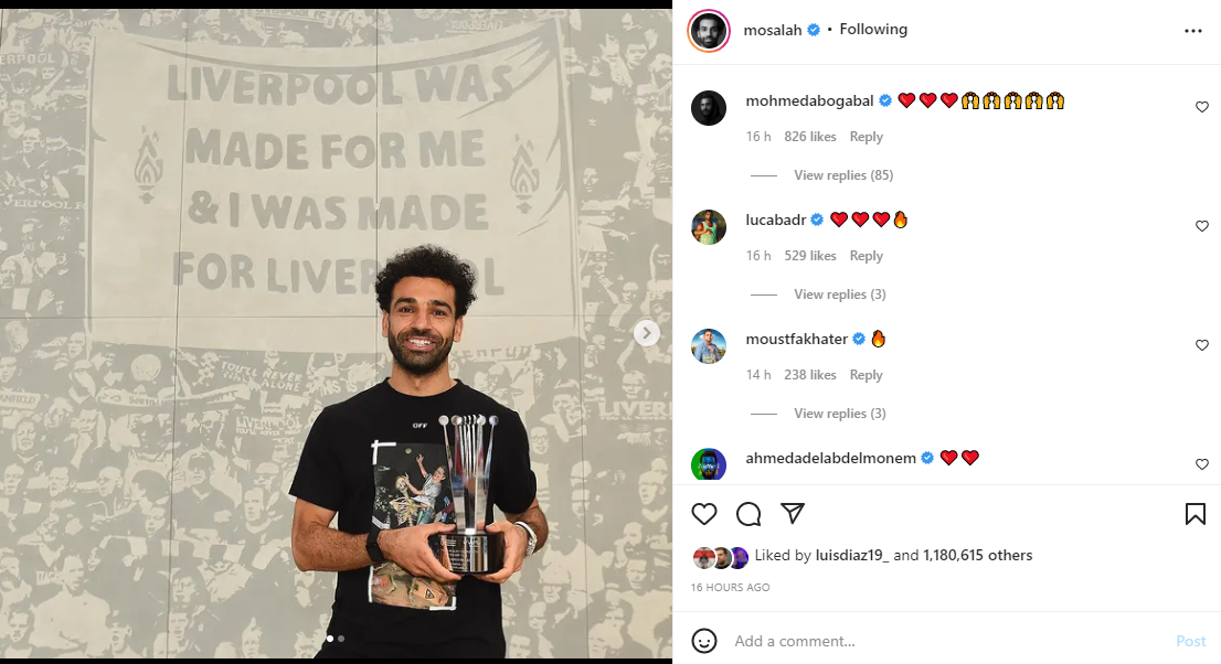 Salah drops potential Liverpool hint on Instagram | thisisfutbol.com
