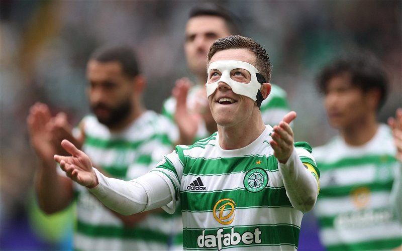 Image for Celtic: John McGinley lauds captain Callum McGregor as stat emerges