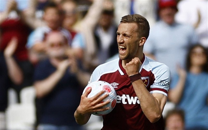 Image for West Ham United: Dinnery claims Tomas Soucek could return to first team after foot injury