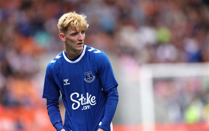 Image for Everton: Paul Brown drops claim on Anthony Gordon contract situation