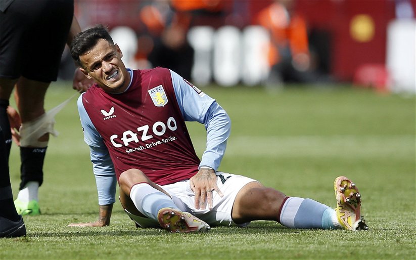 Image for Aston Villa: Injury expert claims Philippe Coutinho could spend two months on the sidelines