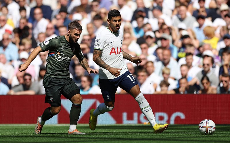 Image for Tottenham Hotspur: Alasdair Gold spots Cristian Romero lunge in training