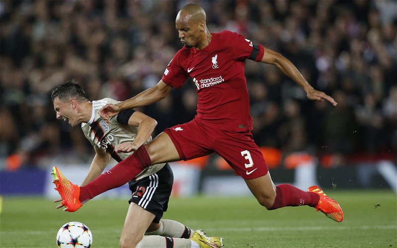 Image for Liverpool: Paul Robinson not impressed by recent Fabinho performances