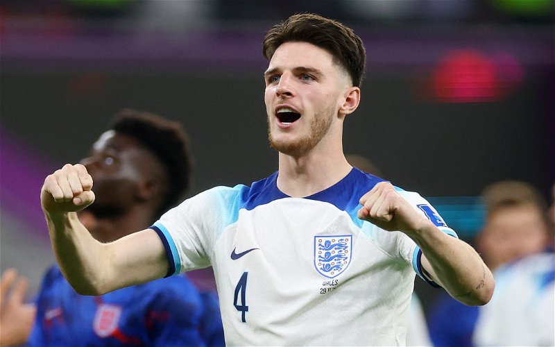 Image for West Ham United: Declan Rice tipped to leave for bigger fee after World Cup displays