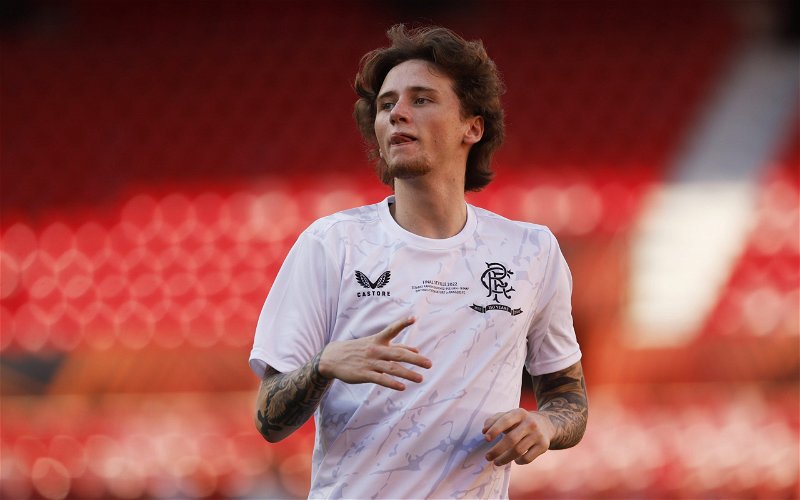 Image for Rangers: Joshua Barrie urges fans not to write off Alex Lowry