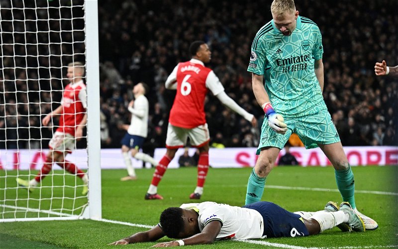 Image for Arsenal: Aaron Ramsdale hailed for ‘incredible’ performance against Spurs