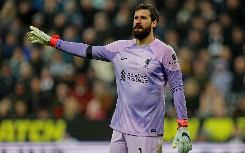 Image for Liverpool: James Pearce praises Alisson after Newcastle victory