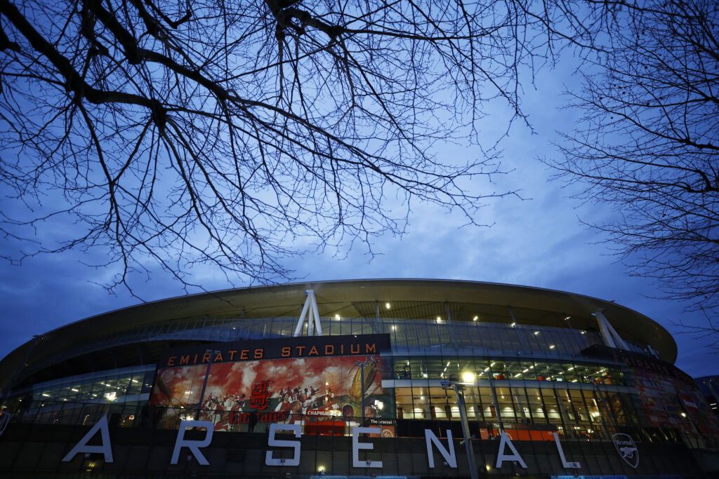 General view outside the stadium before the match