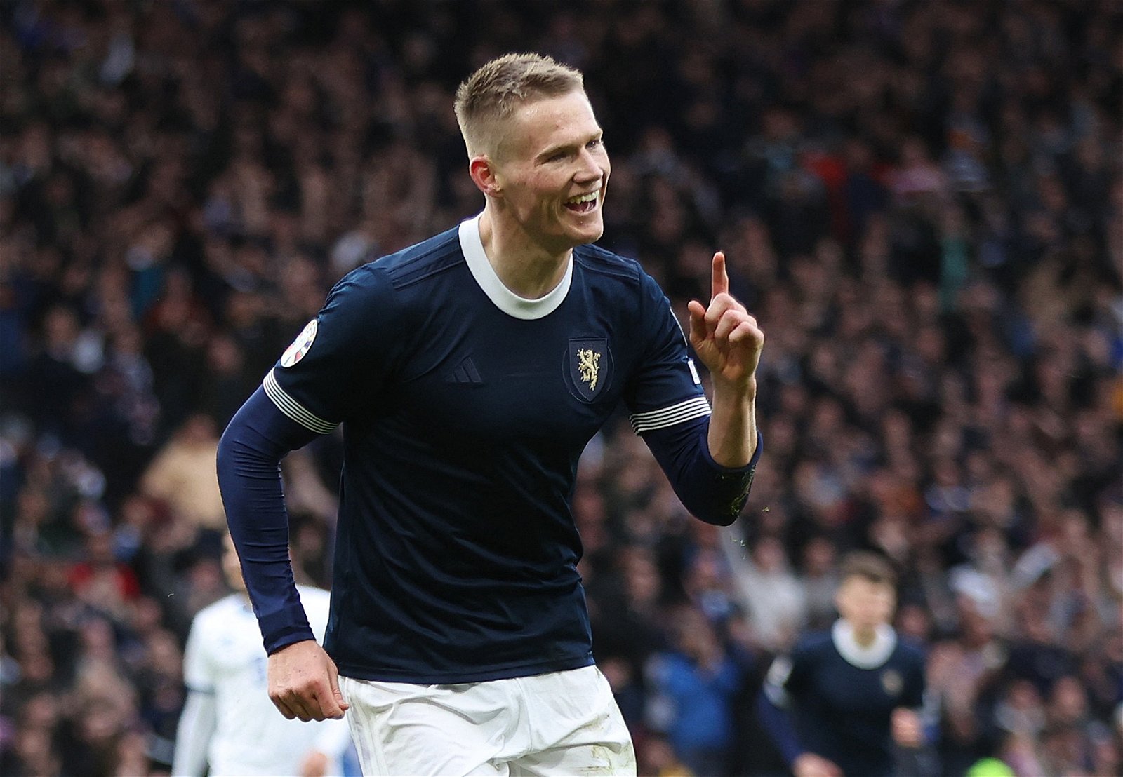Scotland's Scott McTominay celebrates scoring their second goal