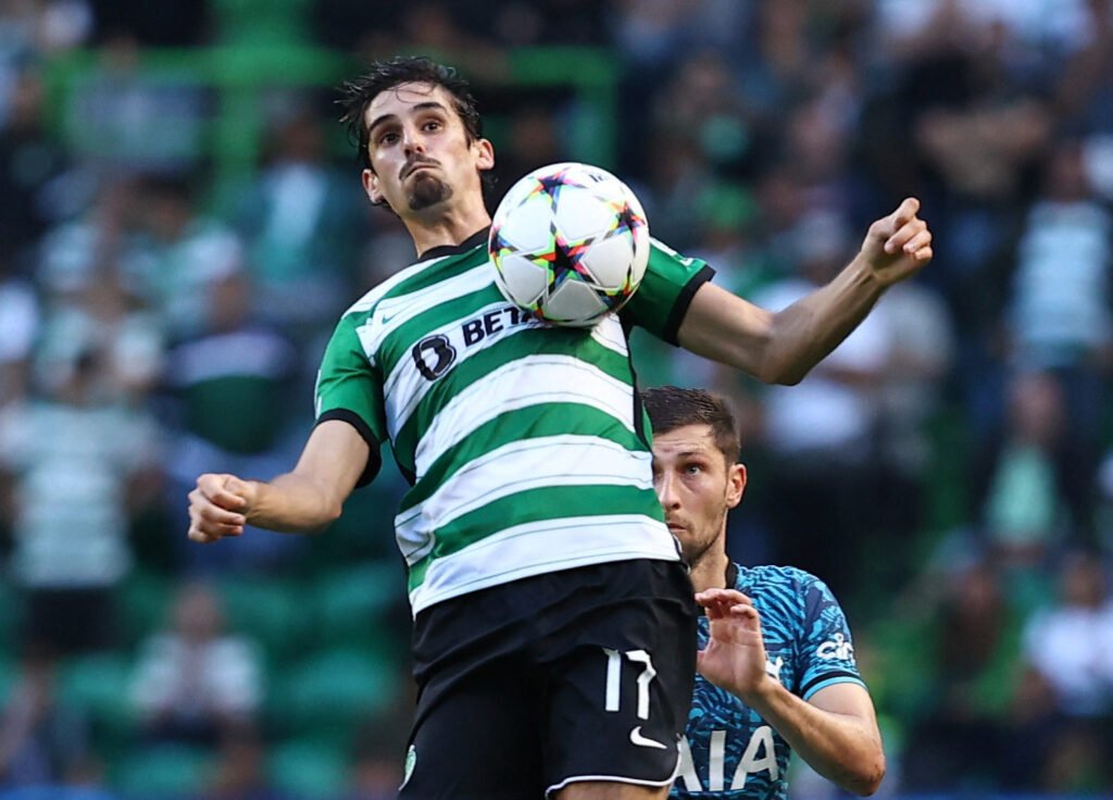 Sporting CP's Francisco Trincao in action